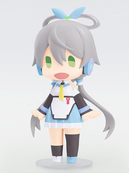 Back view of Hello! Good Smile Luo Tianyi figure with twin tails and pose