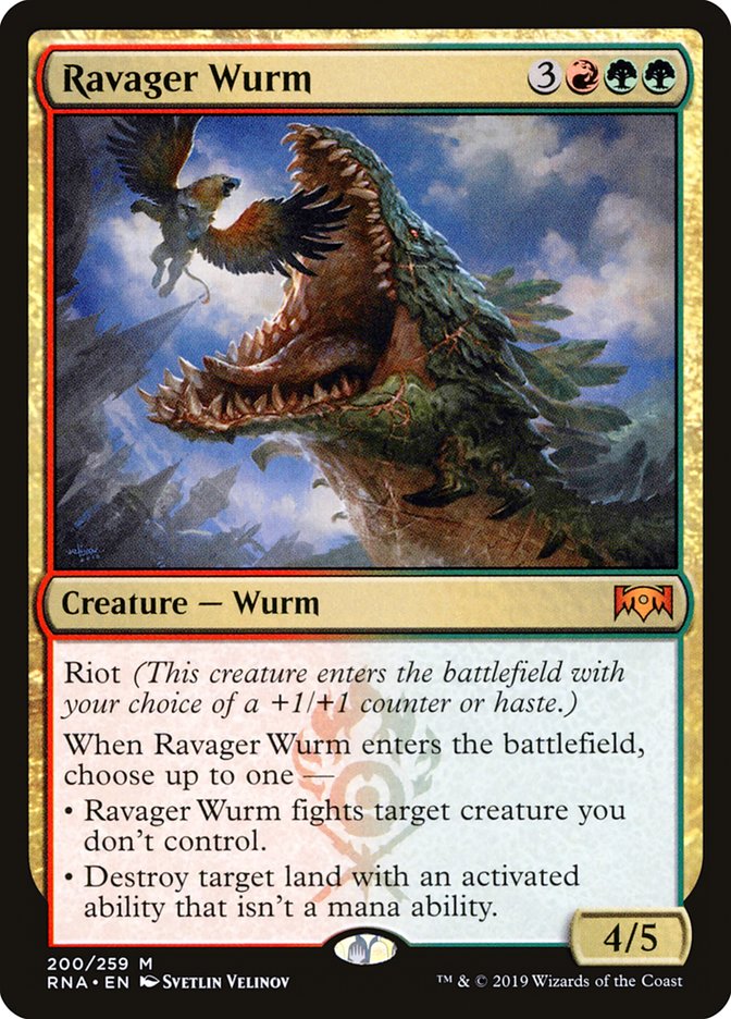 Ravager Wurm 200/259 (Ravnica Allegiance)  - Foil