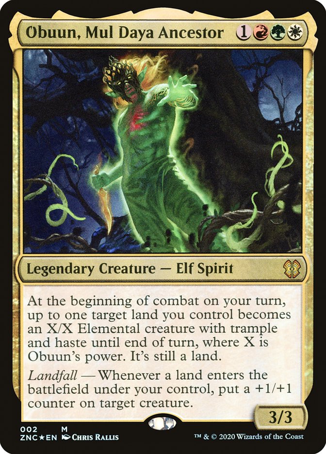 Obuun, Mul Daya Ancestor 2/142 (Commander: Zendikar Rising)  - Foil