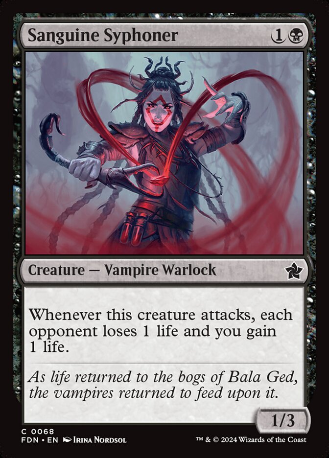 Sanguine Syphoner 68/291 (Foundations)  - Foil