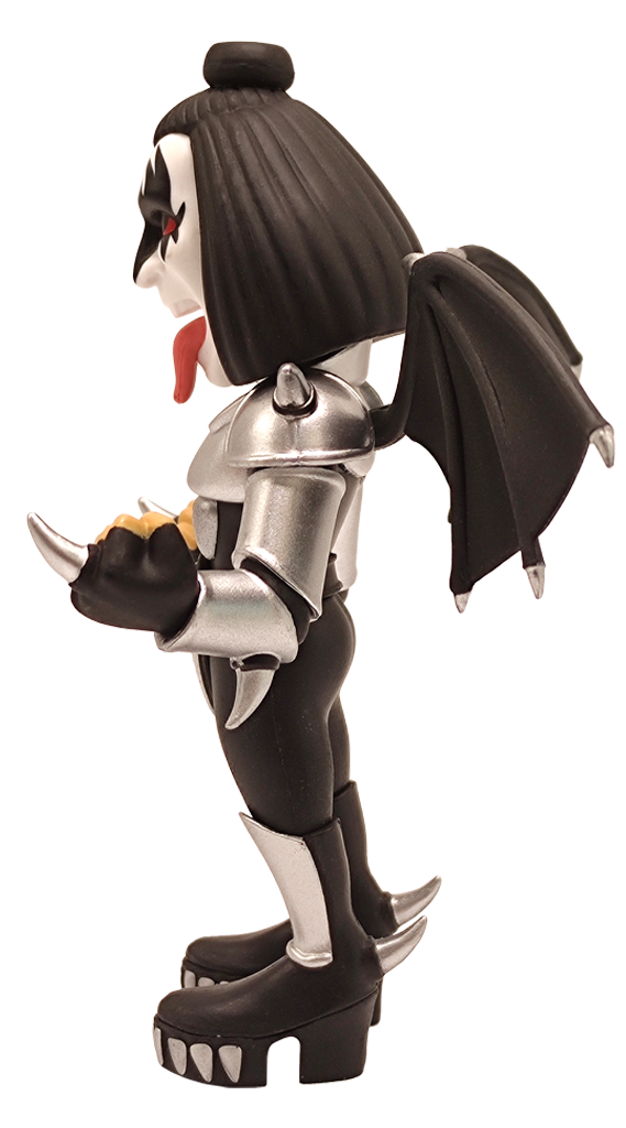 The Demon Minix figure side angle showing guitar and boots