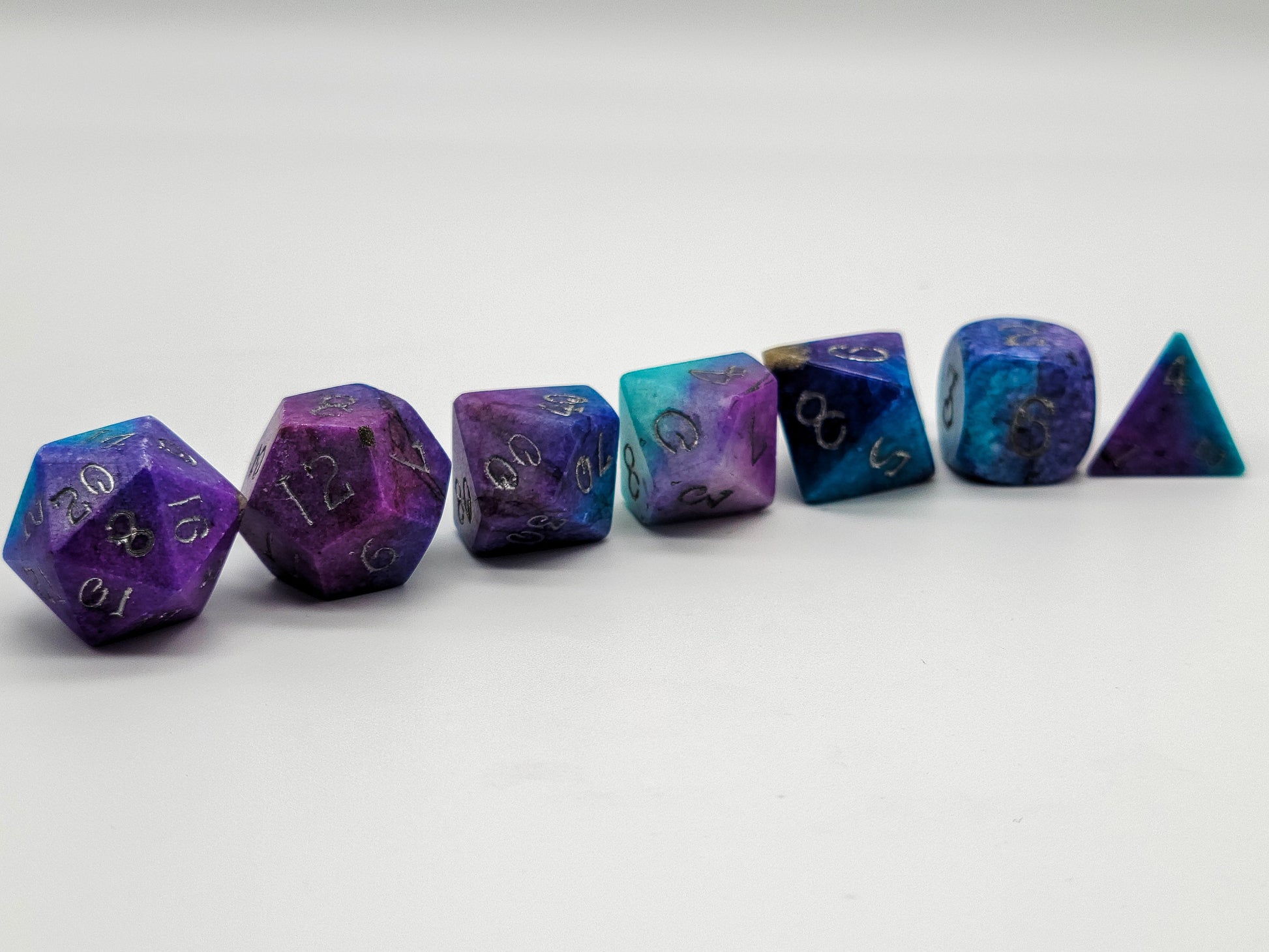 Level Up Dice - Dual-Coloured Dolomite - Good Games