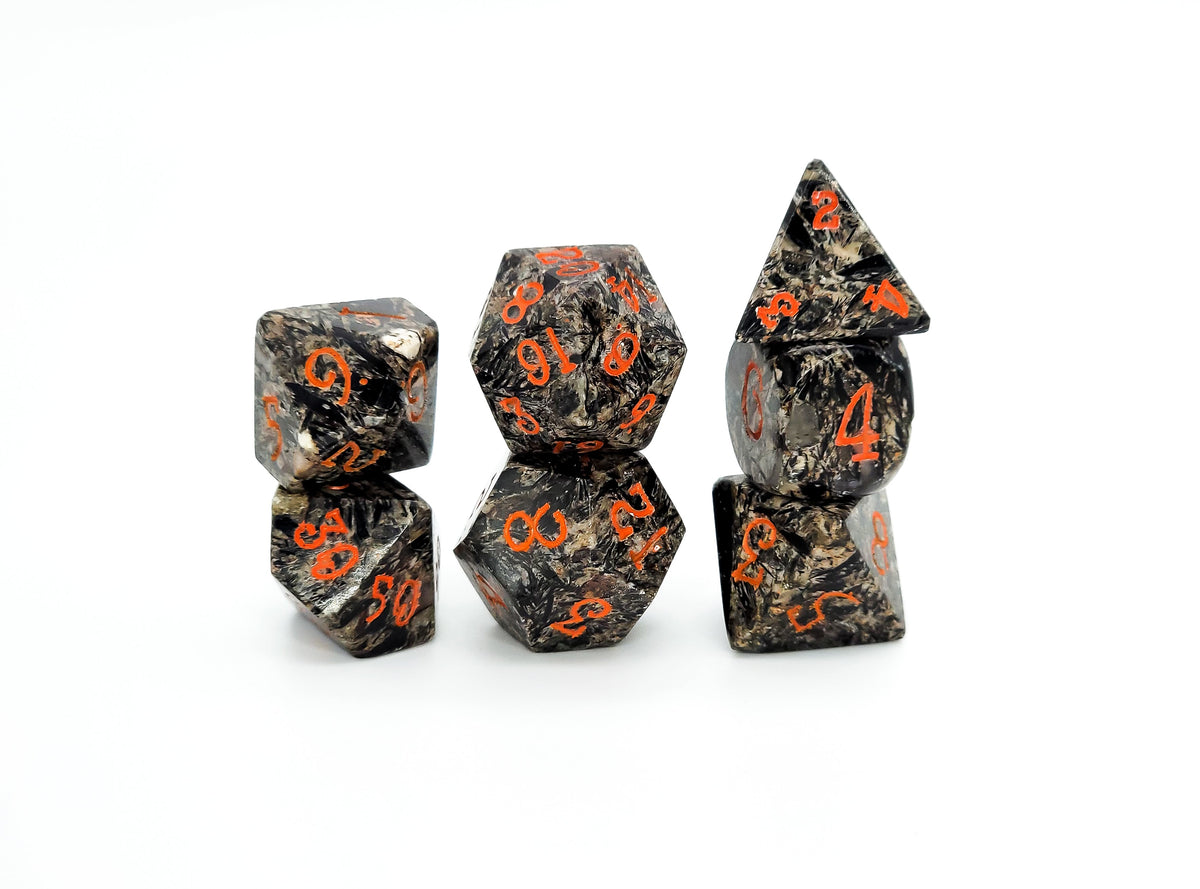 Level Up Dice - Black Phlogopite - Good Games