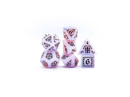 Level Up Dice - Shadow Masque Pink Opalite - Good Games