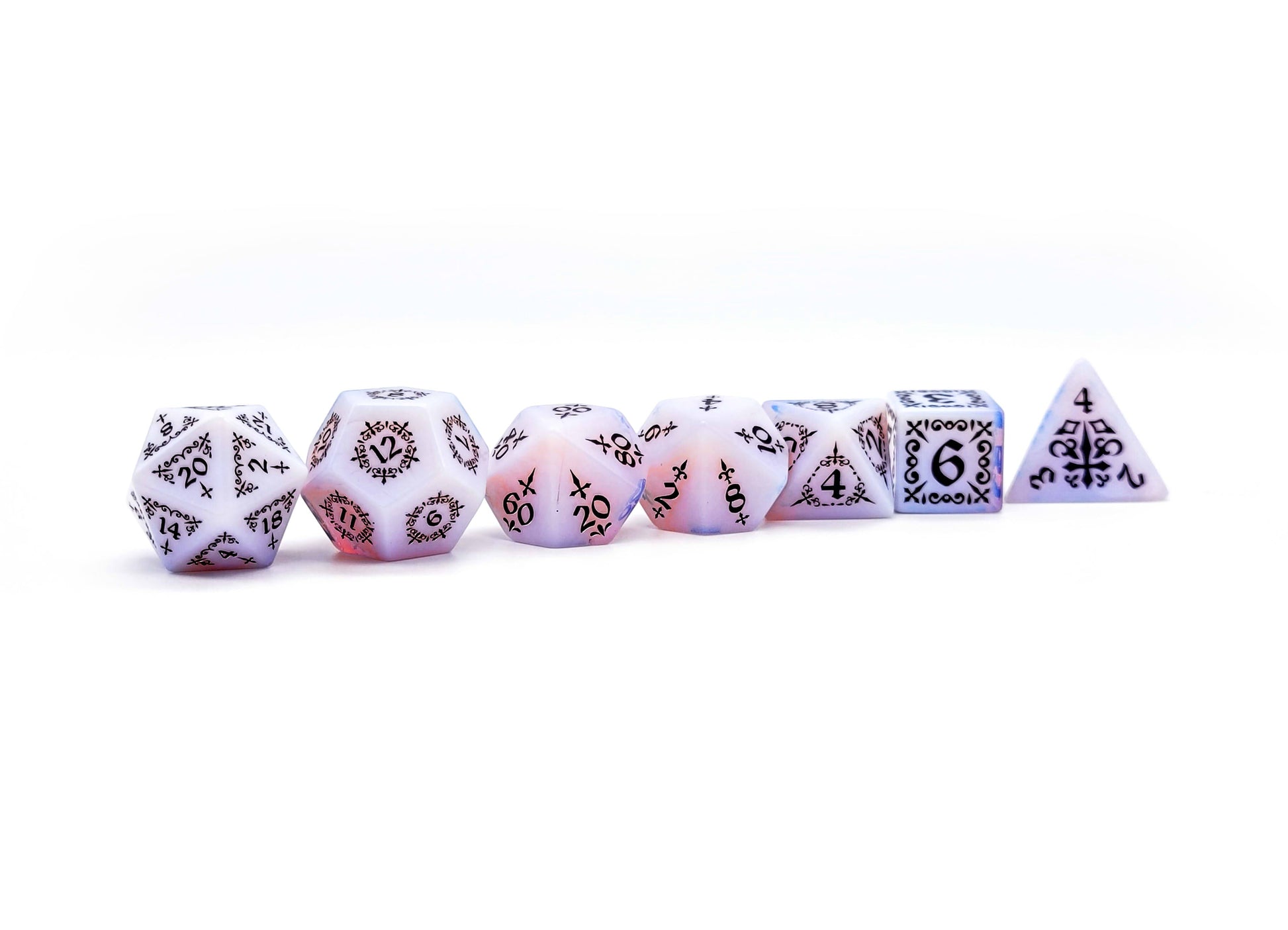 Level Up Dice - Shadow Masque Pink Opalite - Good Games