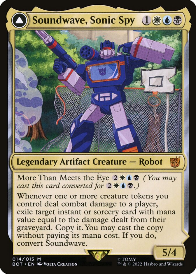 Soundwave, Sonic Spy // Soundwave, Superior Captain 14 (Universes Beyond: Transformers) 
