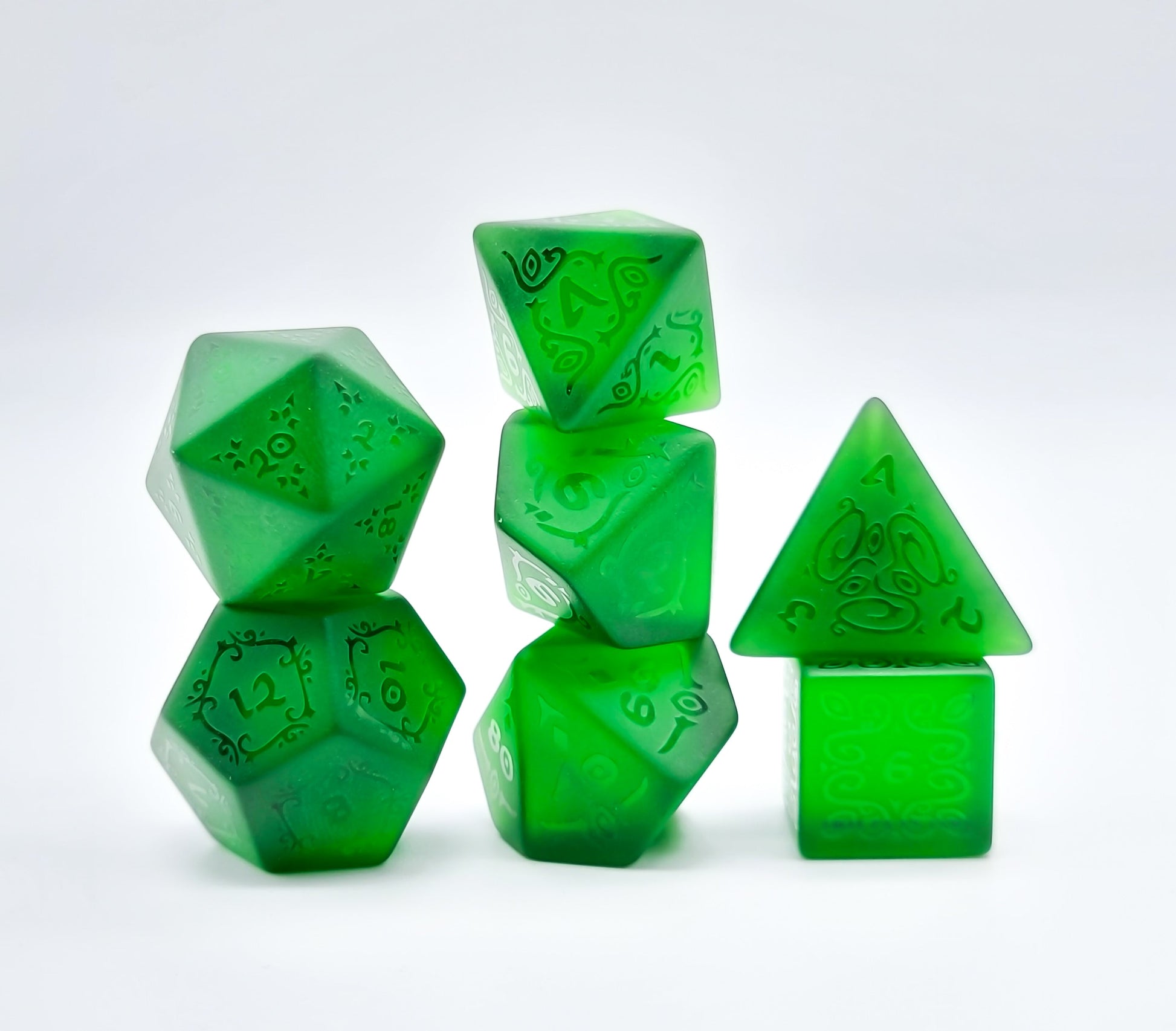 Level Up Dice - Sylvan Green Crown Crystal - Good Games