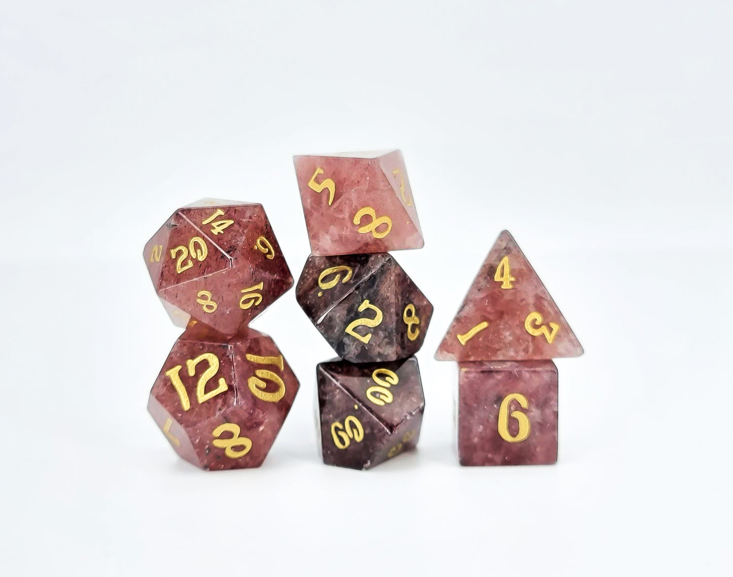Level Up Dice - Strawberry Quartz - Good Games