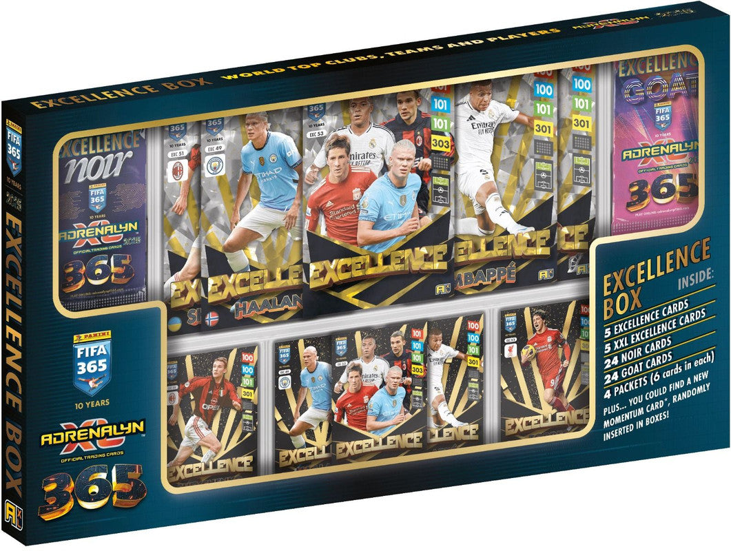 Panini FIFA 365 Adrenalyn XL 2024 Excellence Box football trading cards