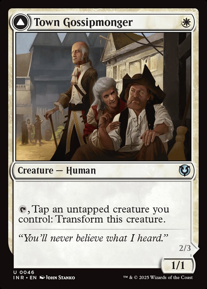 Town Gossipmonger // Incited Rabble 46 (Innistrad Remastered) 