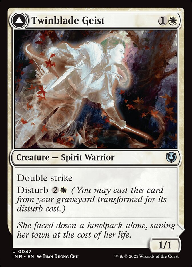 Twinblade Geist // Twinblade Invocation 47/287 (Innistrad Remastered) 