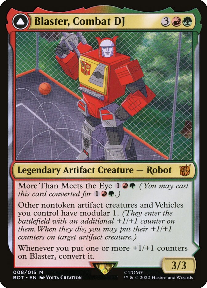 Blaster, Combat DJ // Blaster, Morale Booster 8 (Universes Beyond: Transformers) 