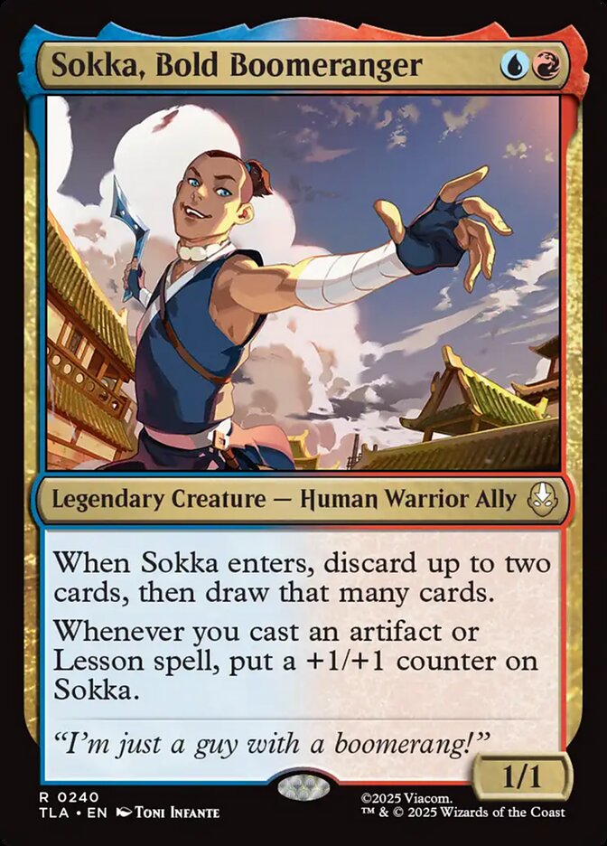 Sokka, Bold Boomeranger 240 (Avatar: The Last Airbender)  - Foil