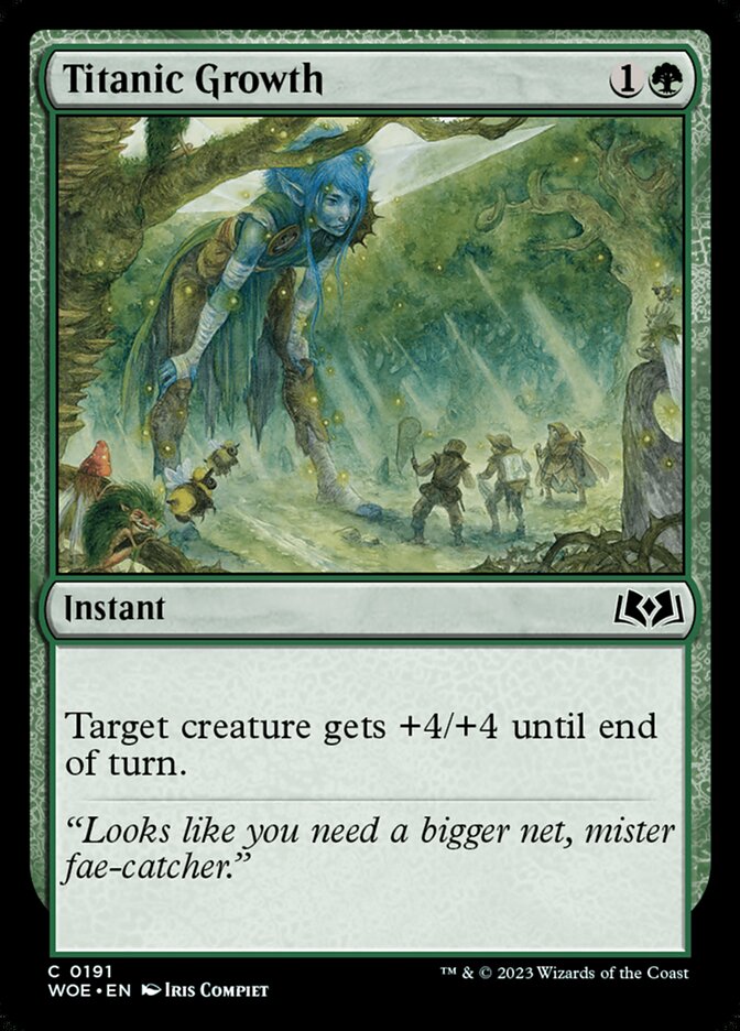 Titanic Growth 191/276 (Wilds of Eldraine) 