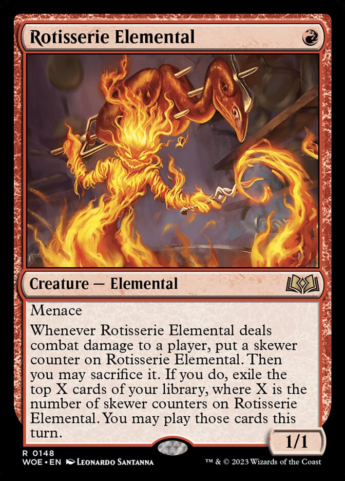 Rotisserie Elemental 148/276 (Wilds of Eldraine)  - Foil