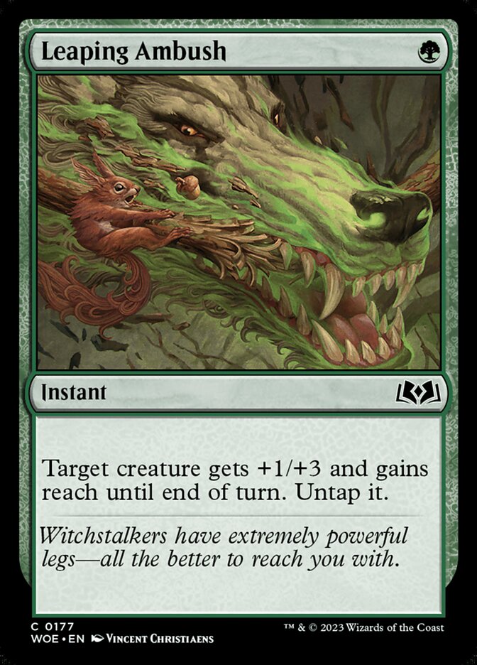 Leaping Ambush 177/276 (Wilds of Eldraine)  - Foil