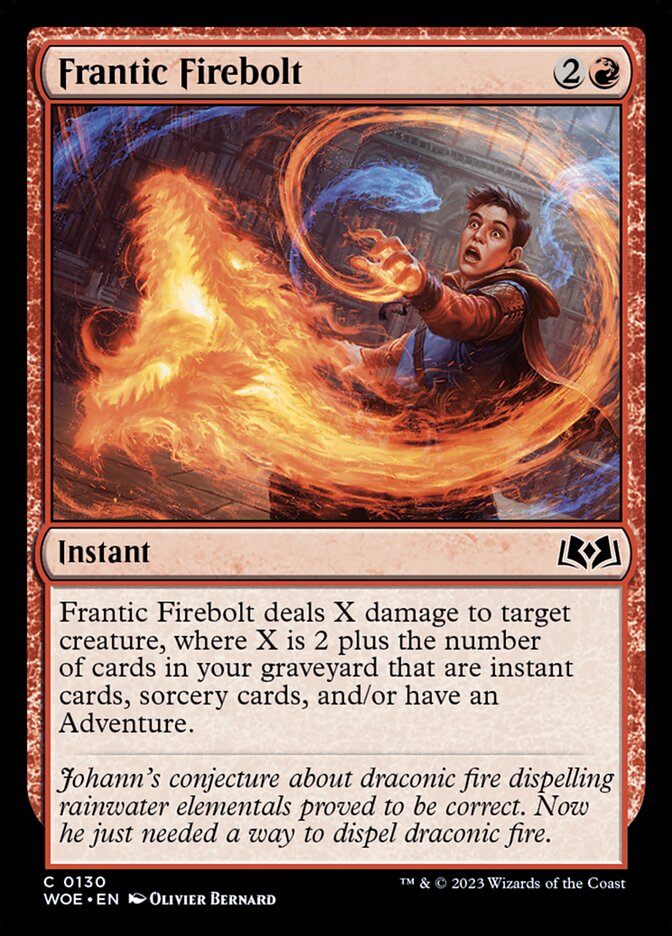 Frantic Firebolt 130/276 (Wilds of Eldraine)  - Foil
