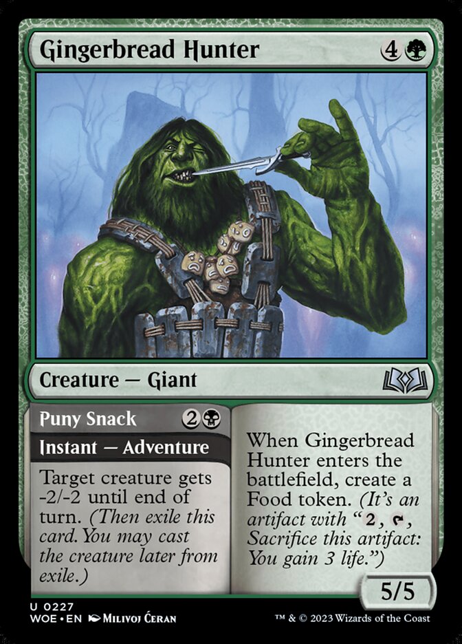 Gingerbread Hunter // Puny Snack 227 (Wilds of Eldraine) 