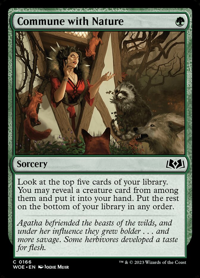 Commune with Nature 166/276 (Wilds of Eldraine)  - Foil