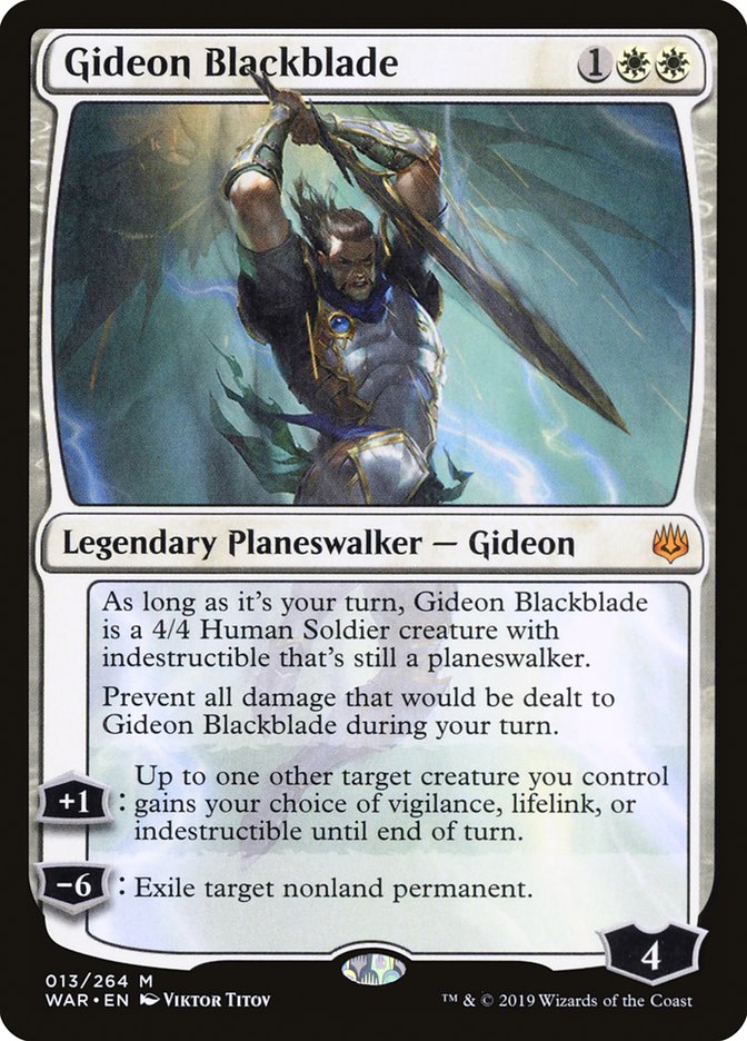 Gideon Blackblade 13/264 (War of the Spark) 