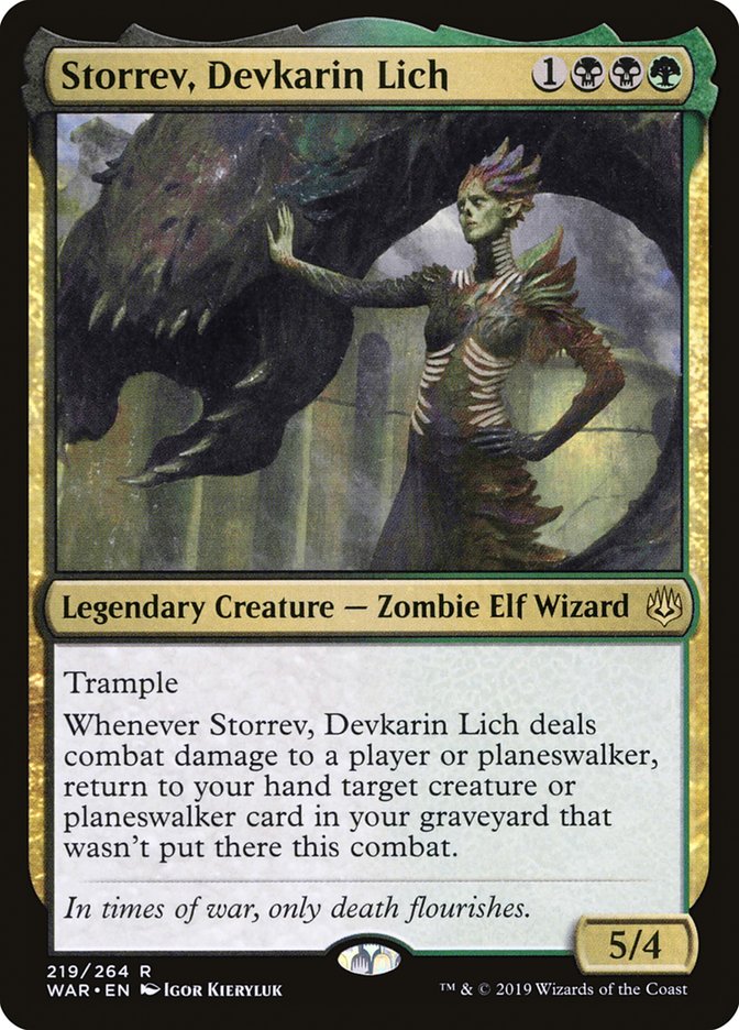 Storrev, Devkarin Lich 219/264 (War of the Spark)  - Foil