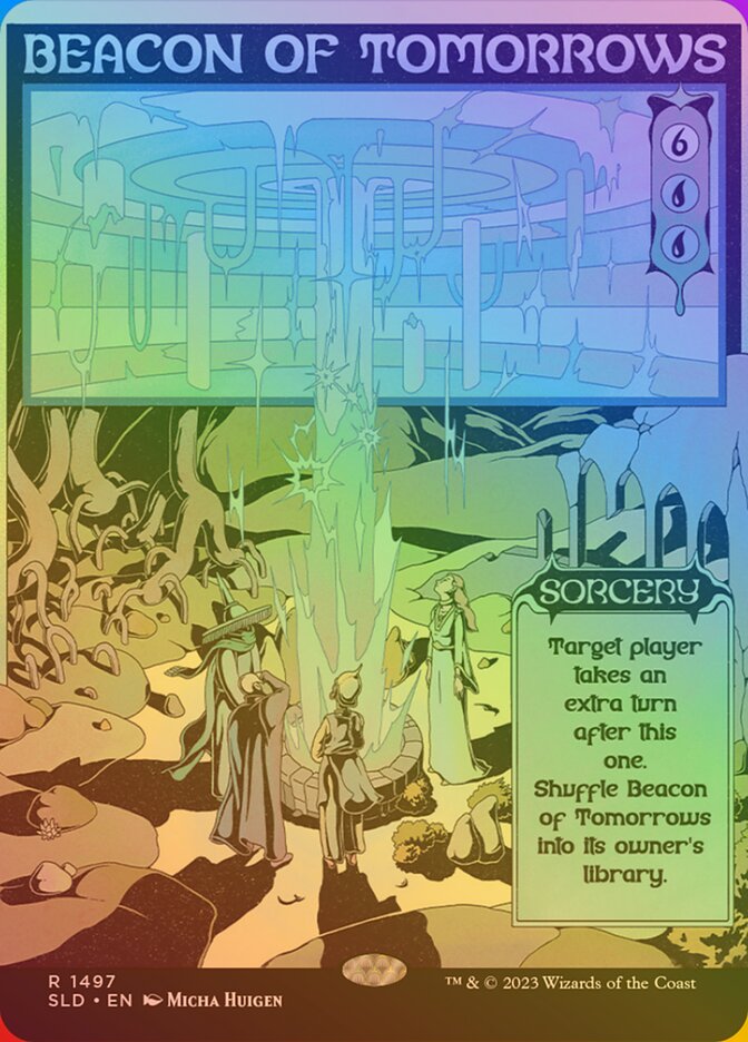 Beacon of Tomorrows 1497 (Secret Lair Drop Series)  - Borderless Rainbow Foil