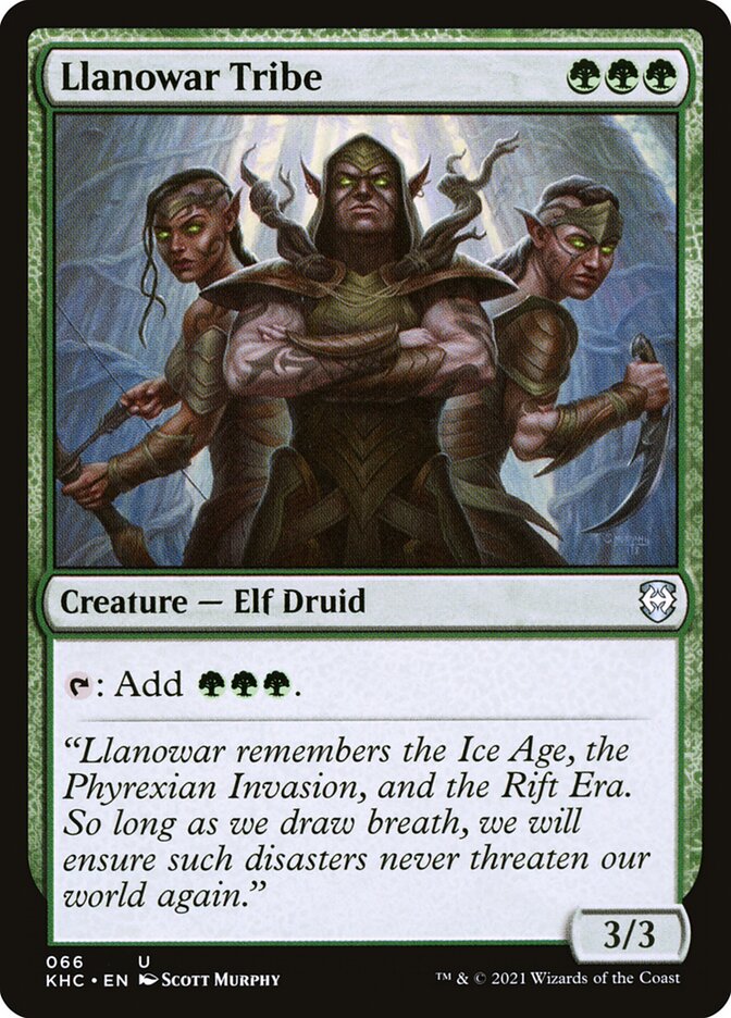 Llanowar Tribe 66/1 (Commander: Kaldheim) 