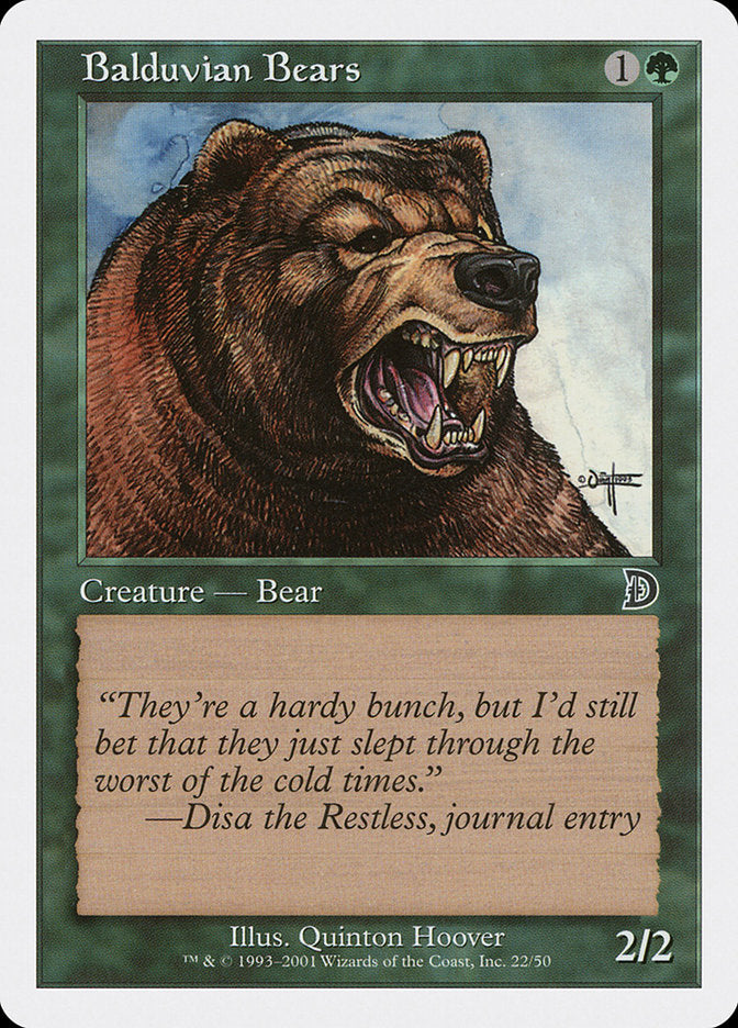 Balduvian Bears 22/50 (Deckmasters Garfield vs Finkel) 