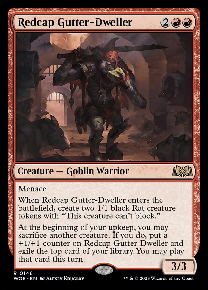 Redcap Gutter-Dweller 146/276 (Wilds of Eldraine)  - Foil