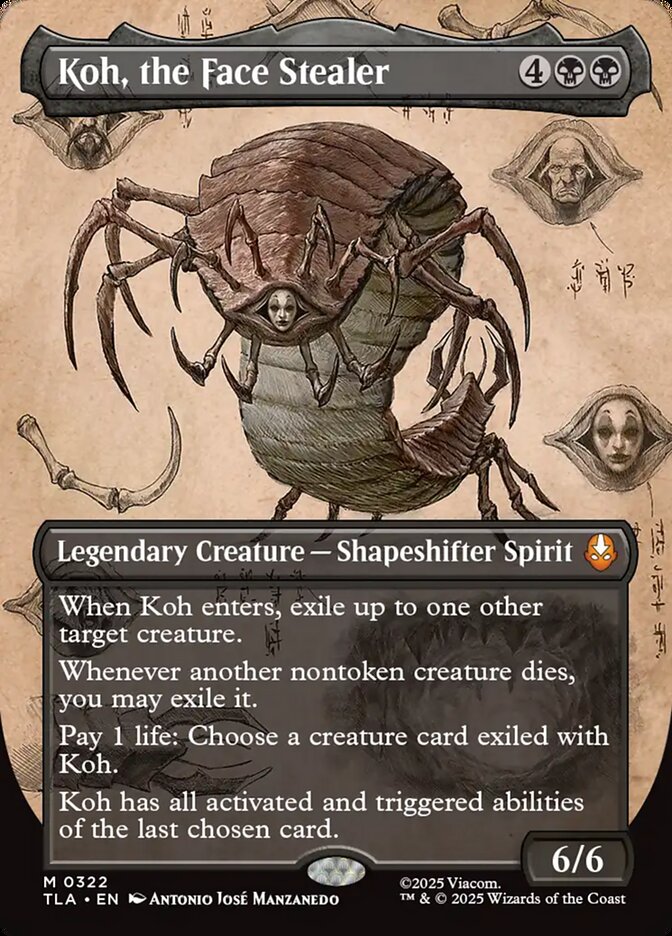 Koh, the Face Stealer  322 (Avatar: The Last Airbender)  - Borderless Foil