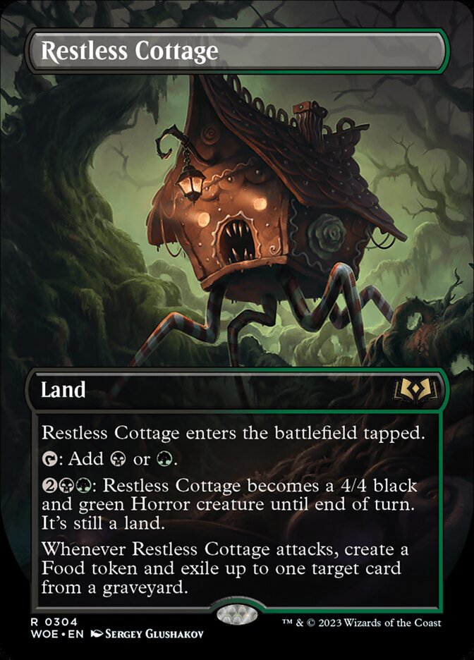 Restless Cottage 304/276 (Wilds of Eldraine)  - Borderless Foil