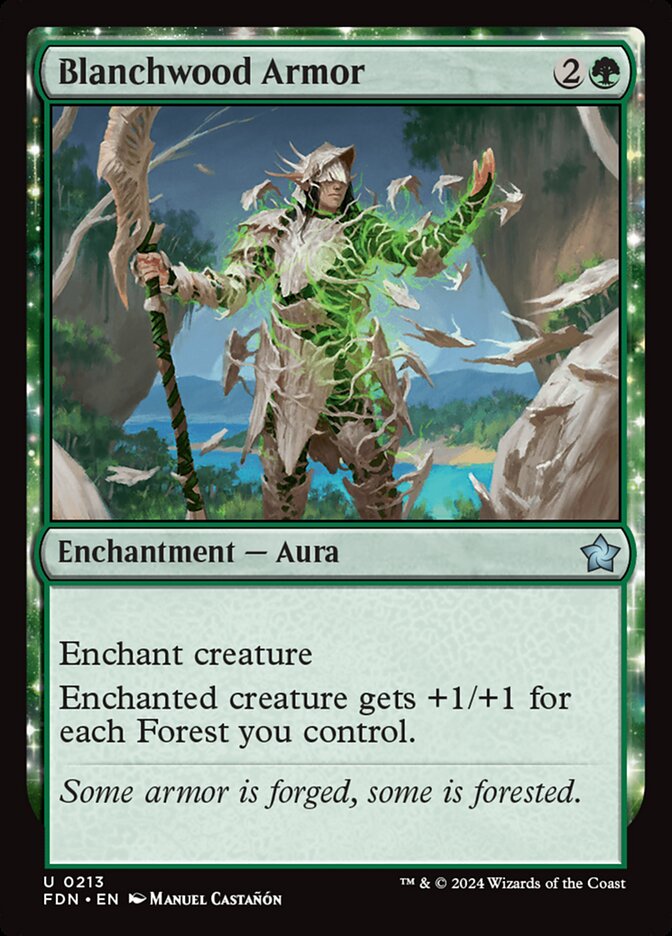 Blanchwood Armor 213/291 (Foundations)  - Foil