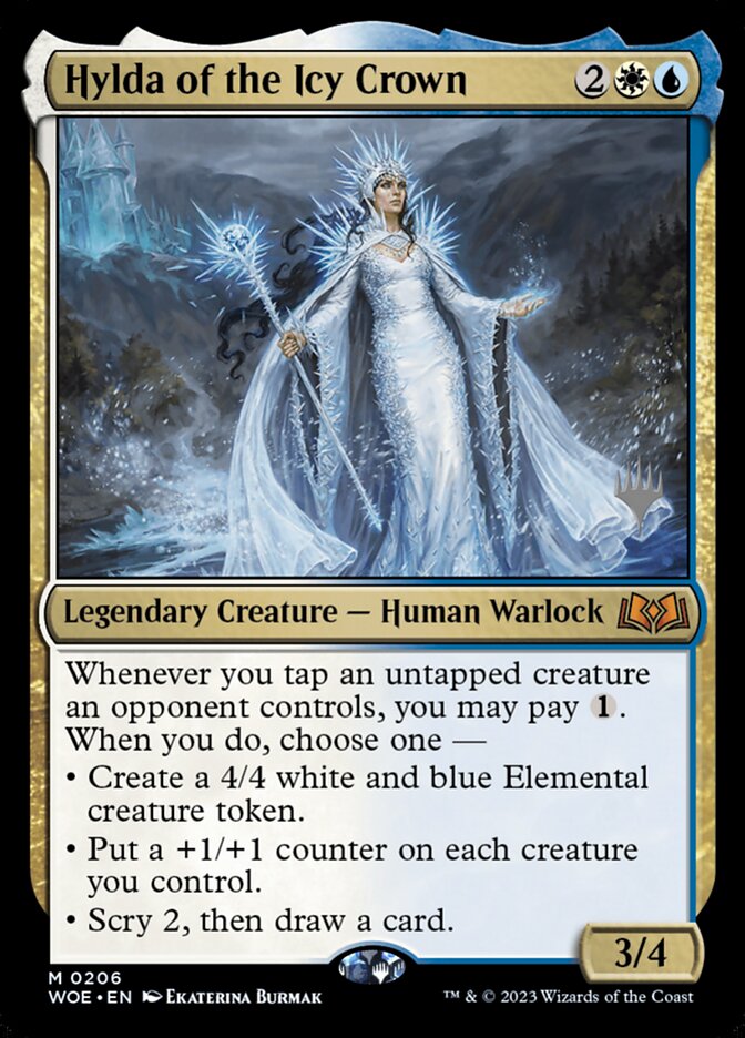 Hylda of the Icy Crown 206p/200 (Promo Pack: Wilds of Eldraine)  - Foil