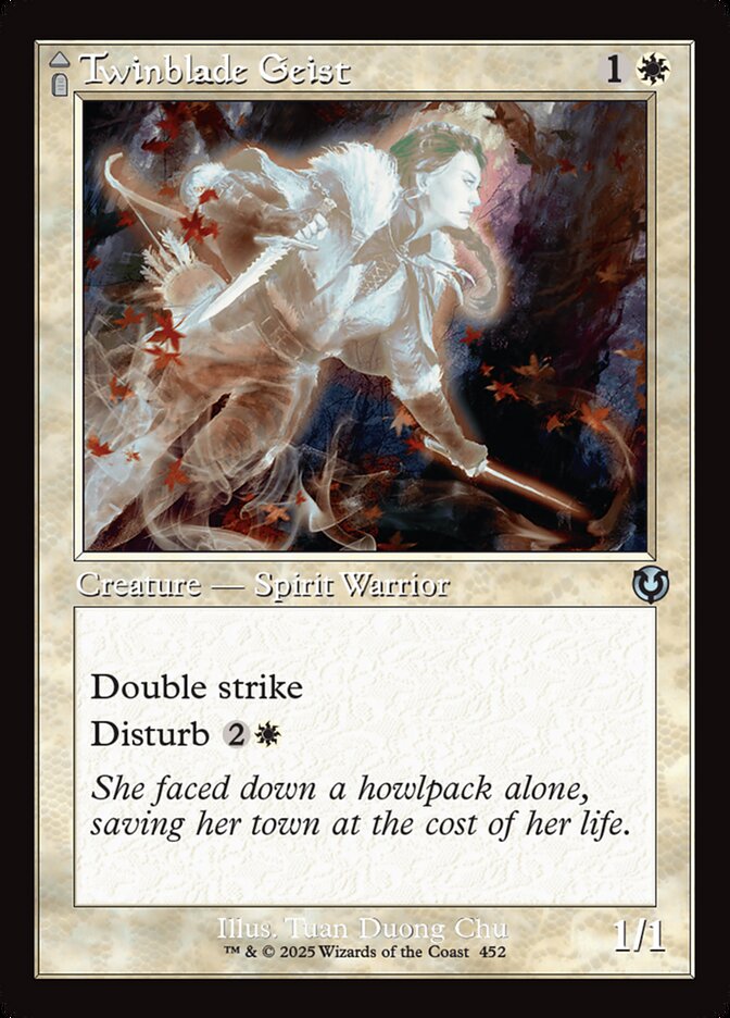 Twinblade Geist // Twinblade Invocation 452/287 (Innistrad Remastered)  - Retro