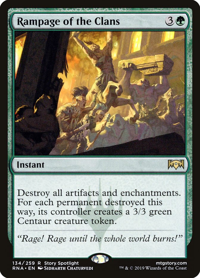 Rampage of the Clans 134/259 (Ravnica Allegiance) 