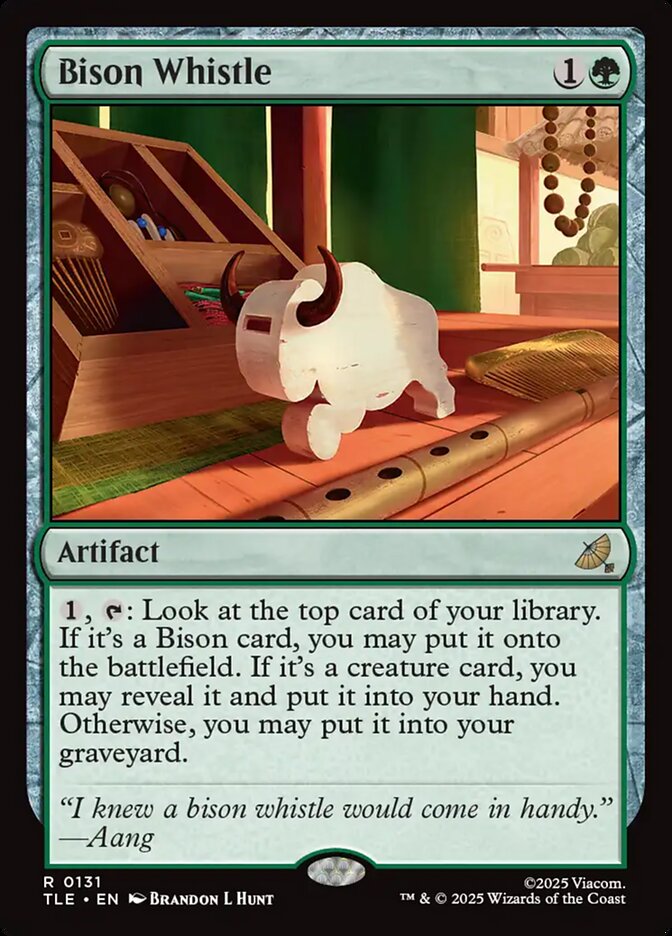 Bison Whistle 131/317 (Avatar: The Last Airbender: Eternal-Legal)  - Foil