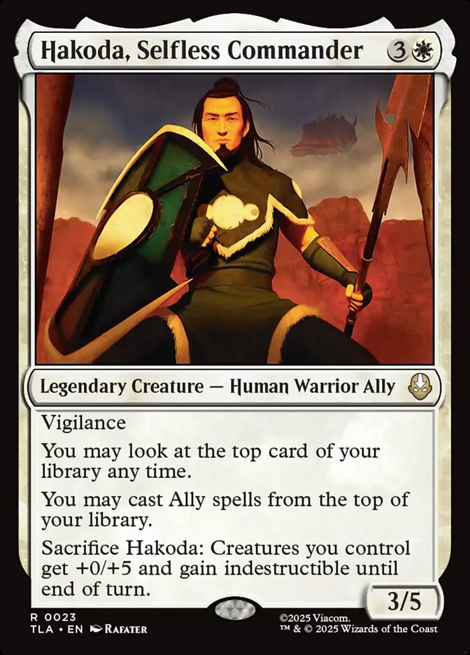 Hakoda, Selfless Commander 23 (Avatar: The Last Airbender)  - Foil
