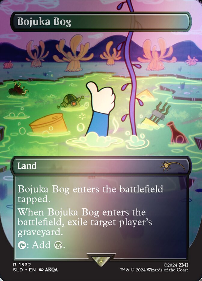 Bojuka Bog 1532 (Secret Lair Drop Series)  - Borderless Rainbow Foil