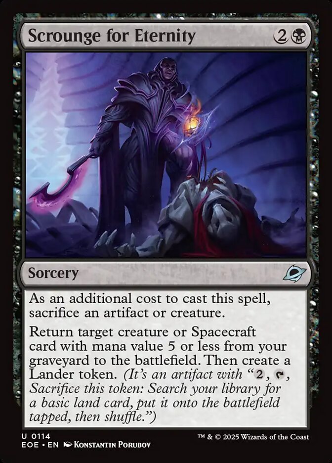 Scrounge for Eternity 114 (Edge of Eternities)  - Foil