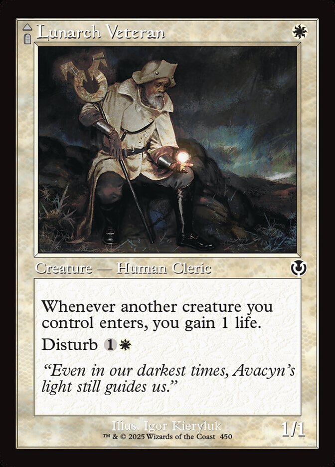 Lunarch Veteran // Luminous Phantom 450/287 (Innistrad Remastered)  - Retro Foil