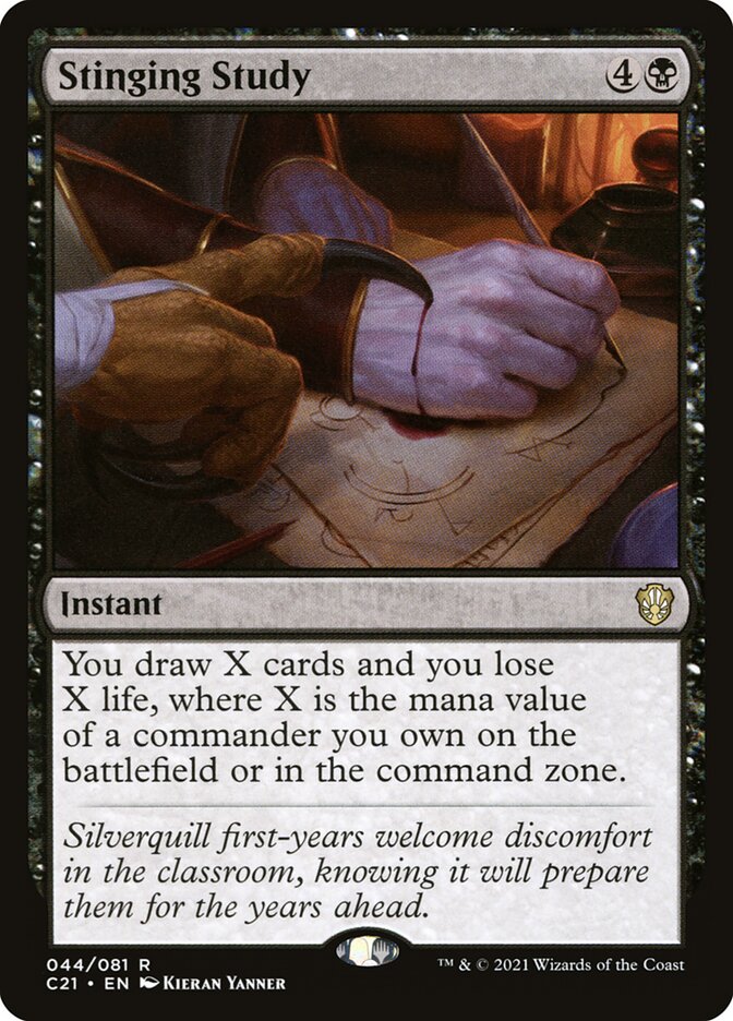 Stinging Study 44 (Commander 2021) 