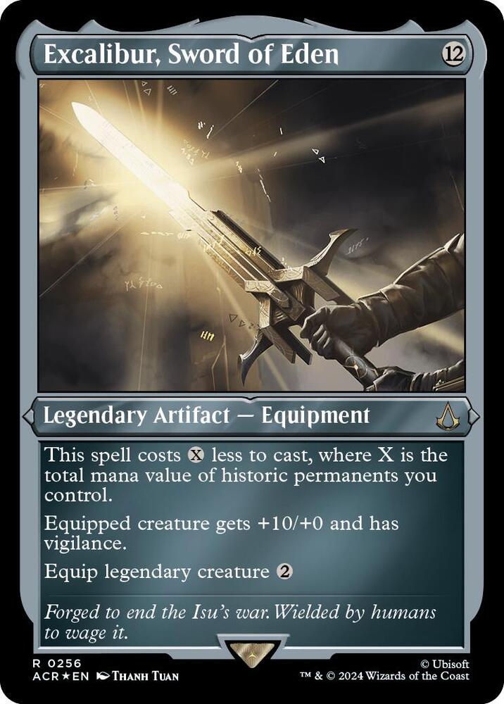 Excalibur, Sword of Eden 256 (Universes Beyond: Assassin's Creed)  - Etched Foil