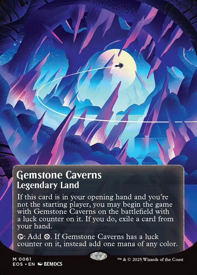 Gemstone Caverns 61 (Edge of Eternities: Stellar Sights)  - Borderless