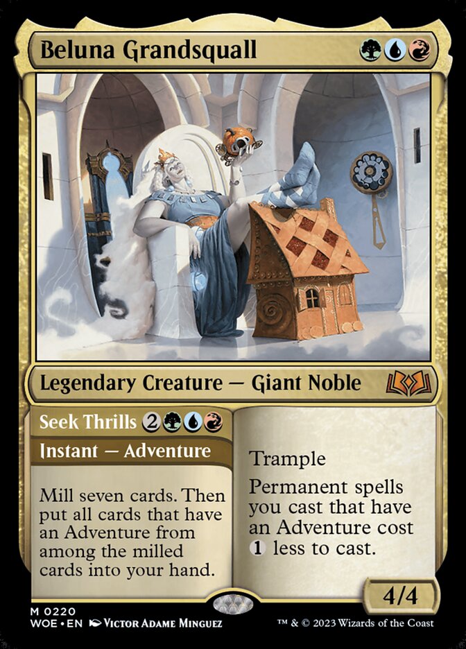 Beluna Grandsquall // Seek Thrills 220/276 (Wilds of Eldraine) 