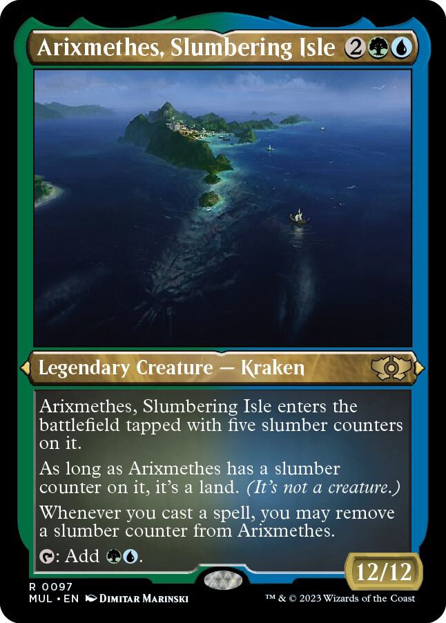 Arixmethes, Slumbering Isle 97/65 (March of the Machine: Multiverse Legends)  - Etched Foil