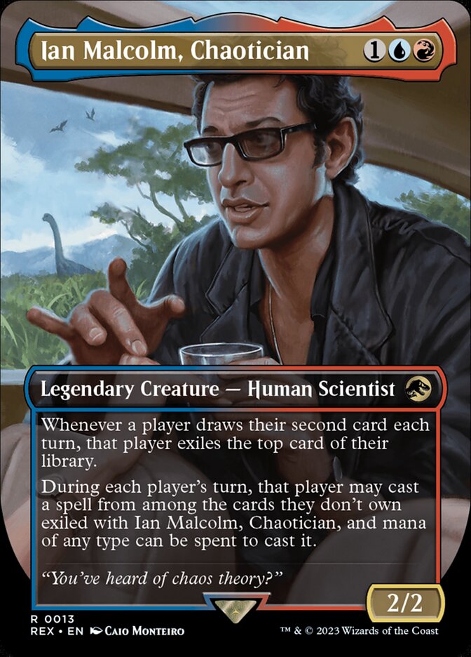 Ian Malcolm, Chaotician 13/26 (Universes Beyond: Jurassic World Collection)  - Borderless