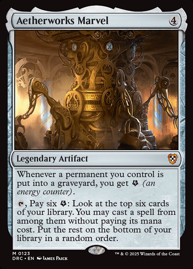 Aetherworks Marvel 123/187 (Commander: Aetherdrift) 