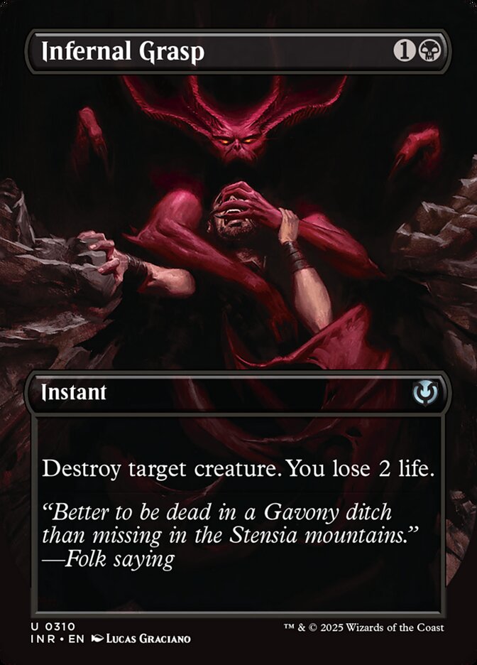 Infernal Grasp 310 (Innistrad Remastered)  - Borderless Foil