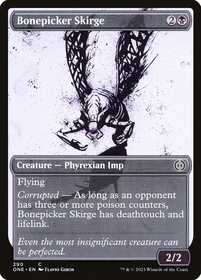 Bonepicker Skirge 290 (Phyrexia: All Will Be One)  - Showcase Foil