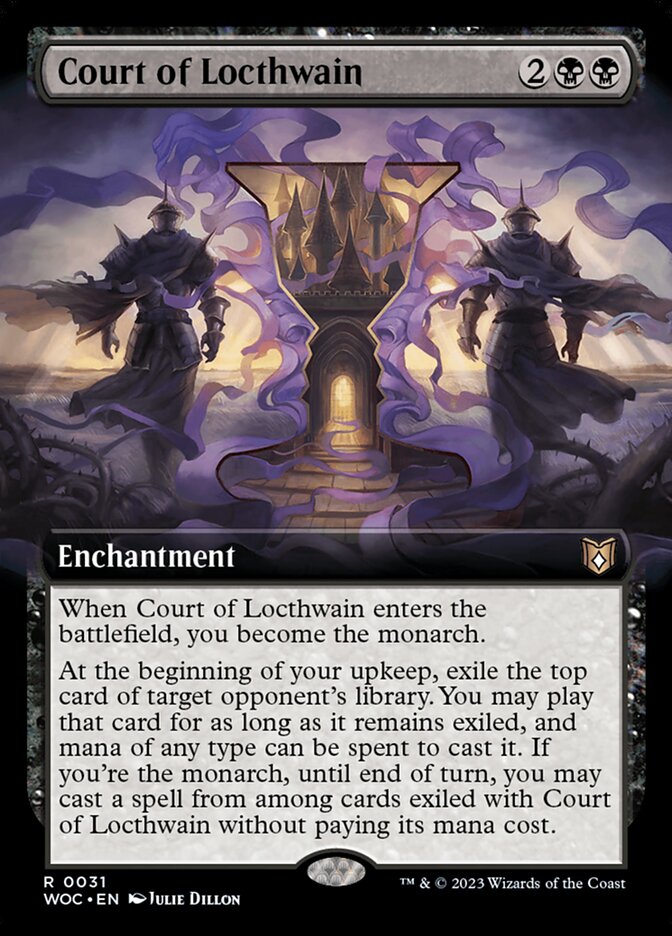 Court of Locthwain 31 (Commander: Wilds of Eldraine)  - Extended Art